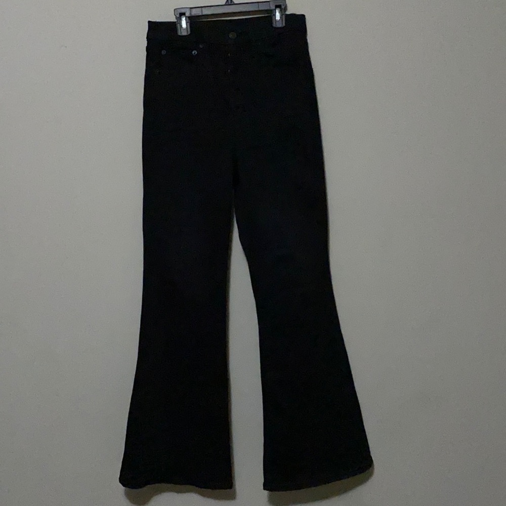 COPY - American eagle black flare/bootcut curvy jeans